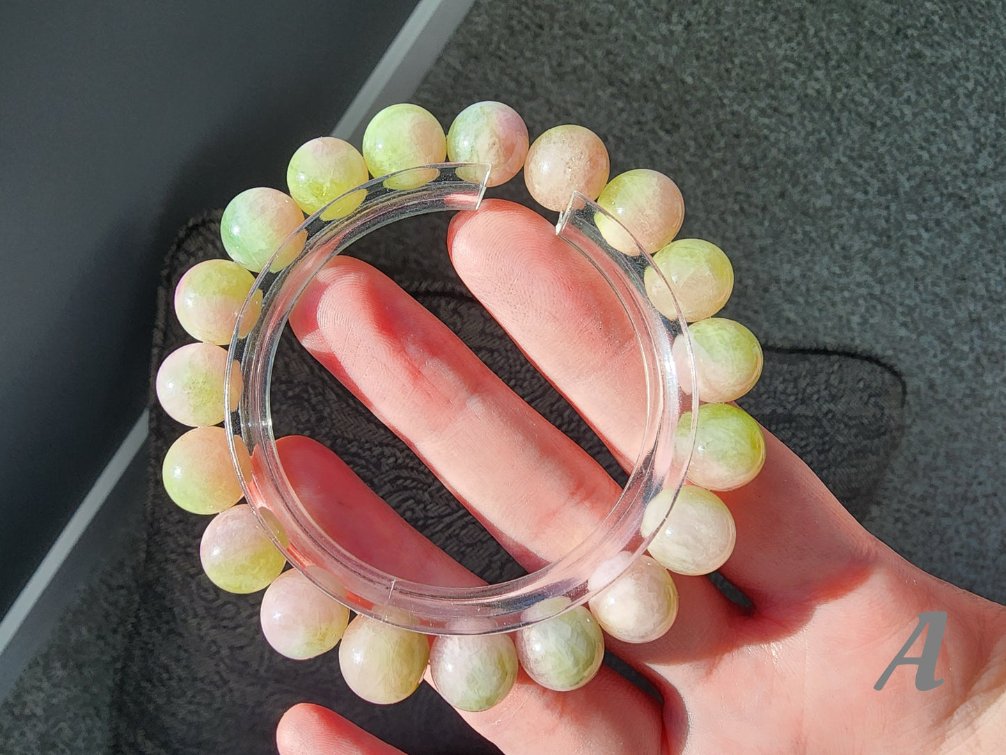 [Bracelet] 10mm Pink & Green Watermelon Tourmaline Bracelet