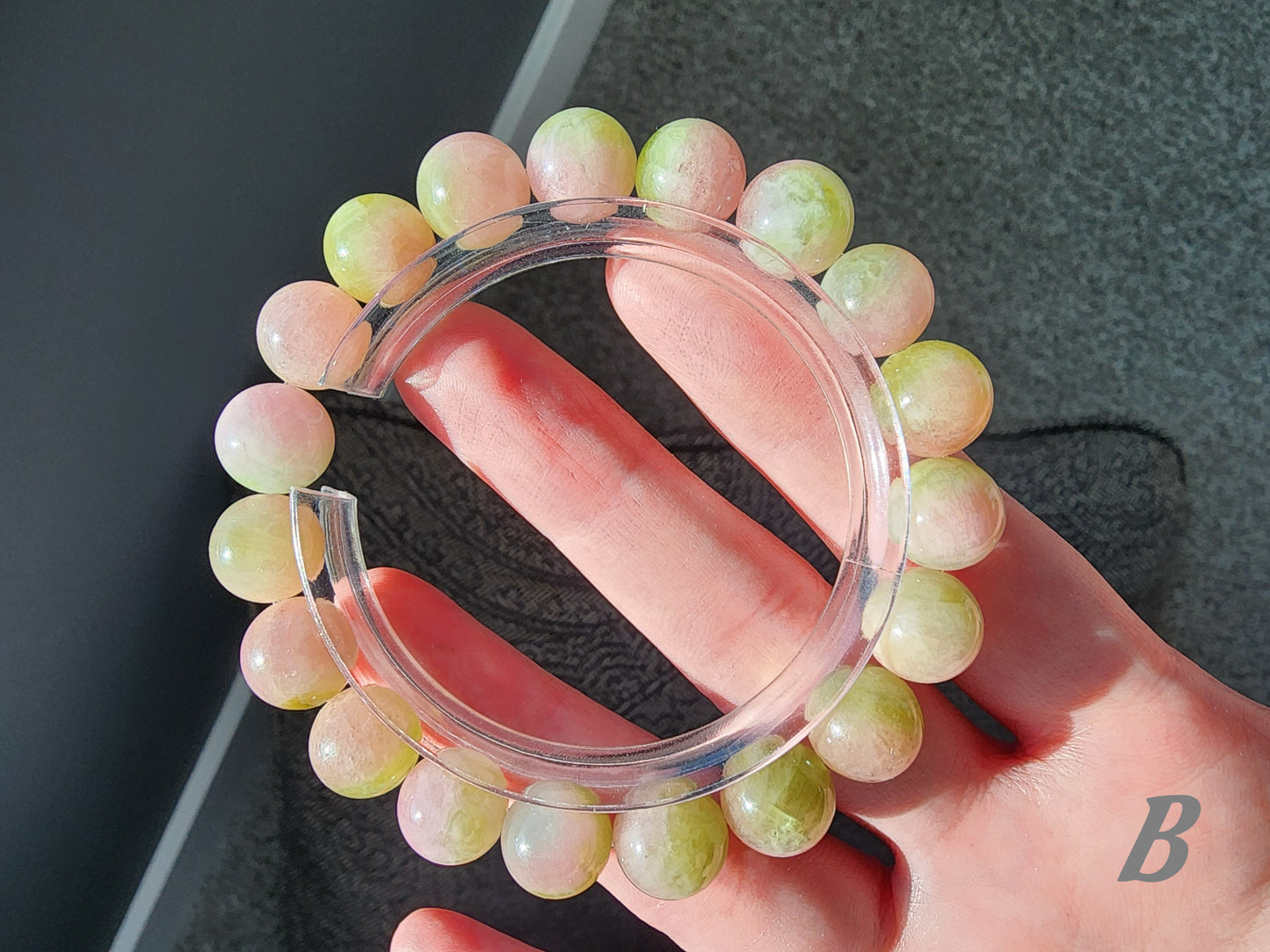 [Bracelet] 10mm Pink & Green Watermelon Tourmaline Bracelet