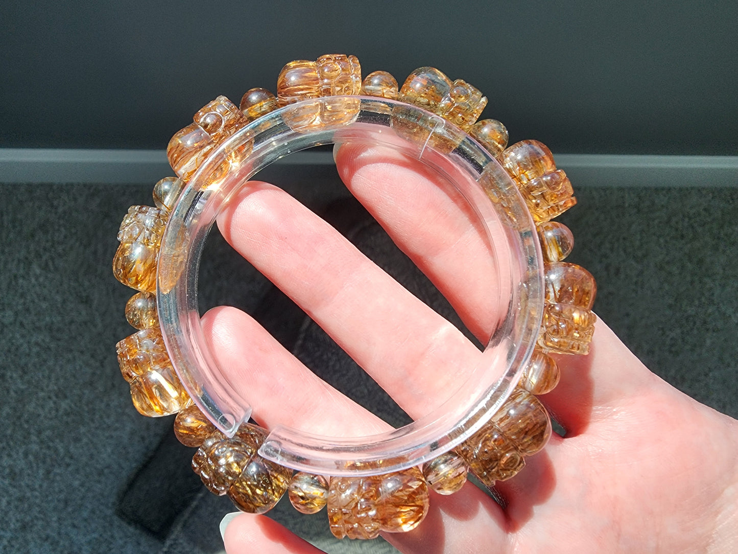 [Bracelet] Black Gold Rutilated Quartz Pixiu Bracelet for Wealth