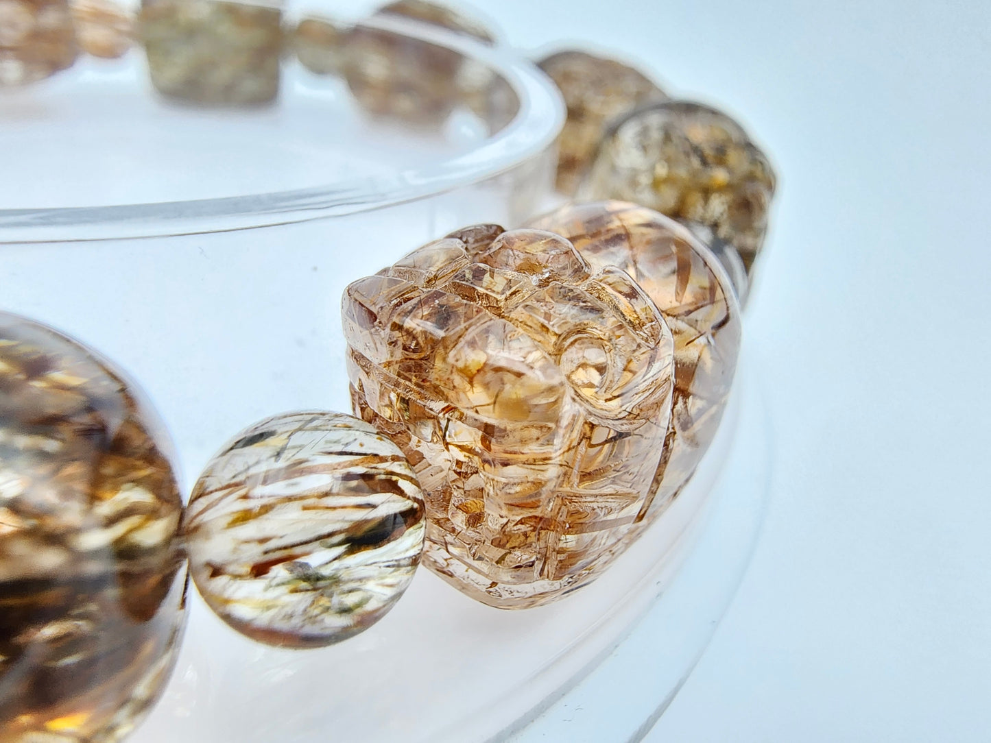 [Bracelet] Black Gold Rutilated Quartz Pixiu Bracelet for Wealth