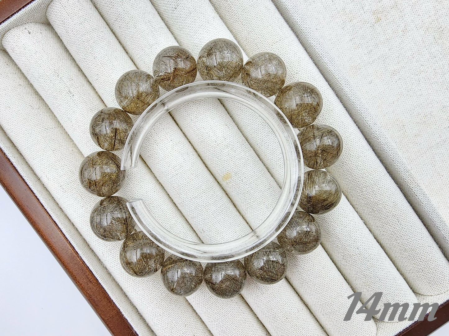 [Bracelet] Shimmering Silver Rutilated Quartz Bracelet 银发晶 for Positive Vibes