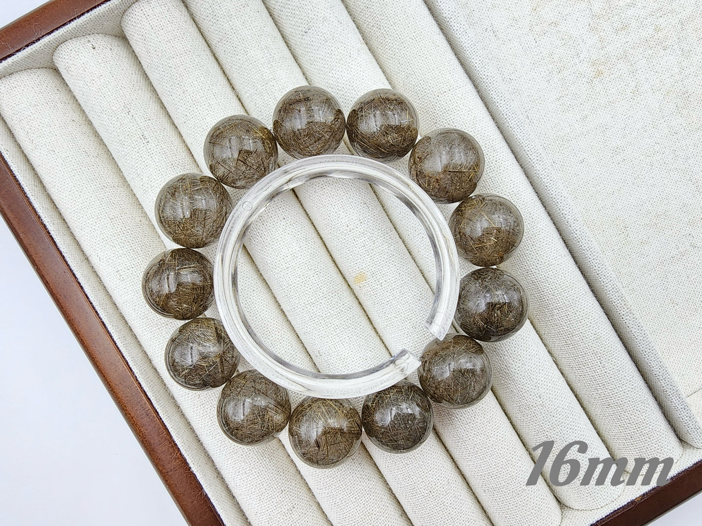 [Bracelet] Shimmering Silver Rutilated Quartz Bracelet 银发晶 for Positive Vibes