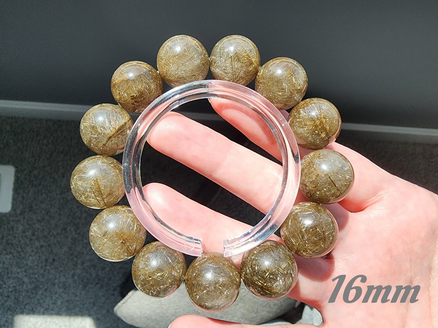 [Bracelet] Shimmering Silver Rutilated Quartz Bracelet 银发晶 for Positive Vibes