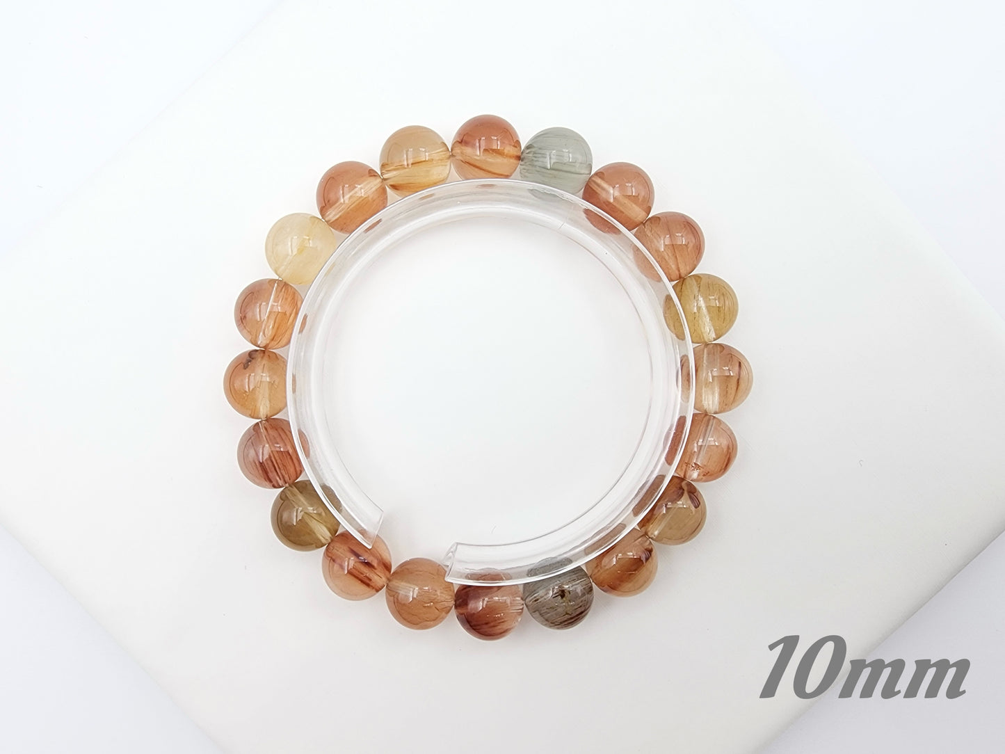 [Bracelet] Multicolor Rabbit Hair Quartz Bracelet