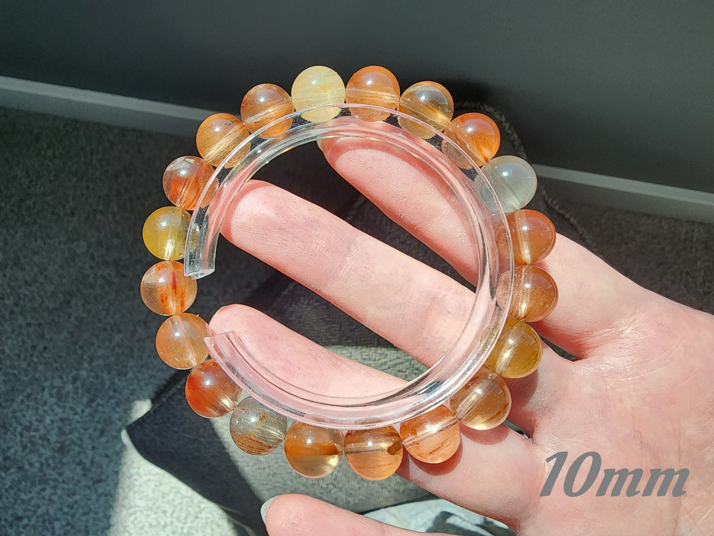 [Bracelet] Multicolor Rabbit Hair Quartz Bracelet