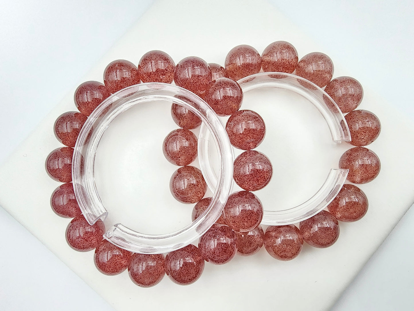 [Bracelet] Embrace Your Inner Spark: Strawberry Quartz Bracelet