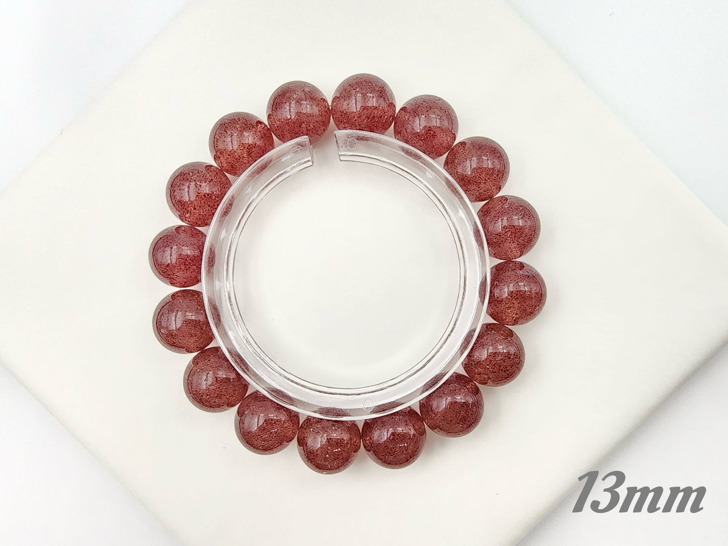 [Bracelet] Embrace Your Inner Spark: Strawberry Quartz Bracelet