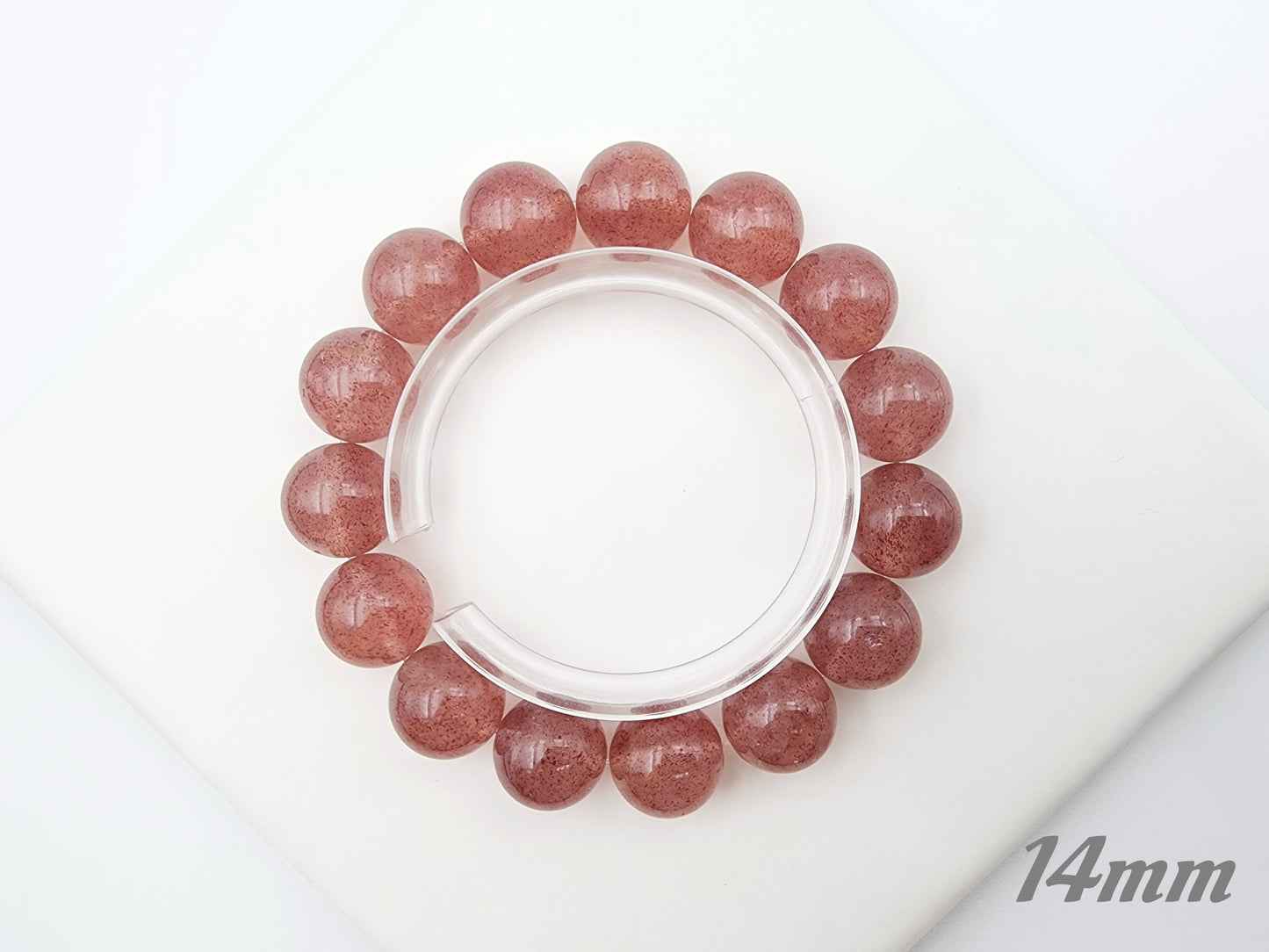 [Bracelet] Embrace Your Inner Spark: Strawberry Quartz Bracelet