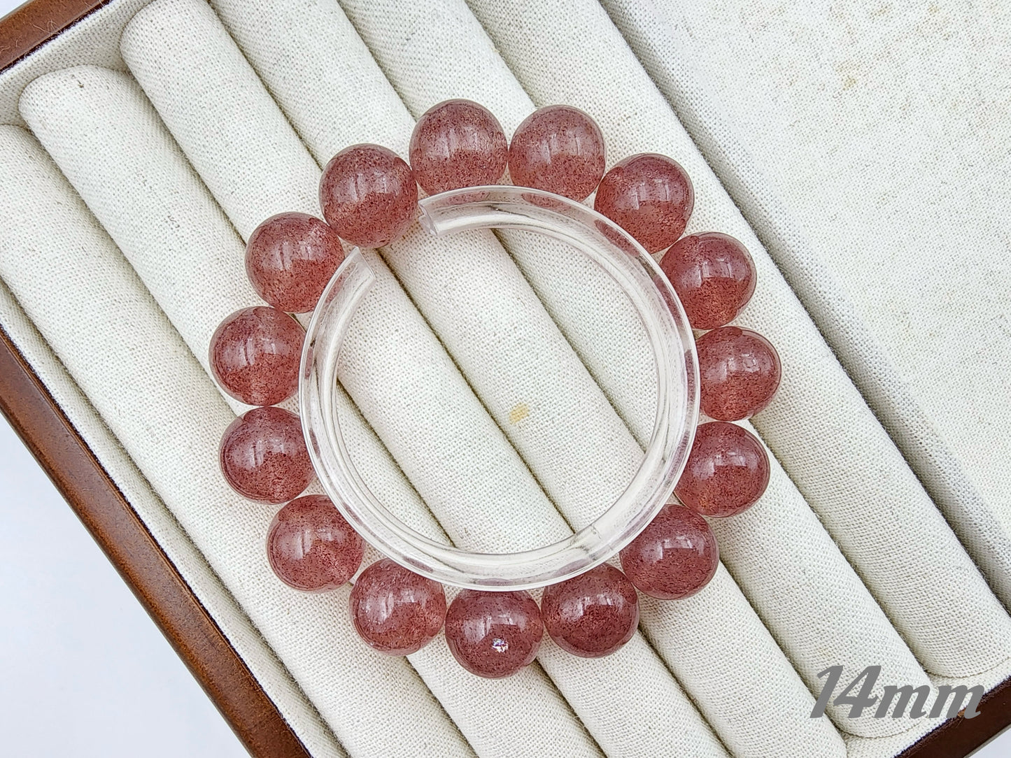 [Bracelet] Embrace Your Inner Spark: Strawberry Quartz Bracelet