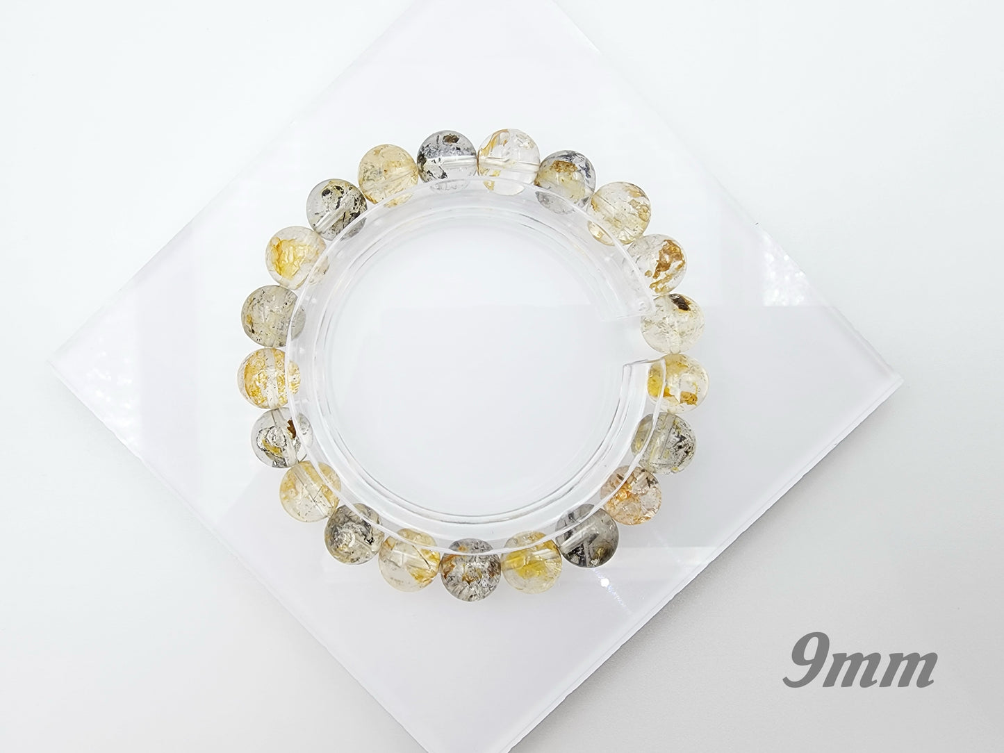 [Bracelet] Multicolor Herkimer-Style Quartz Bracelet