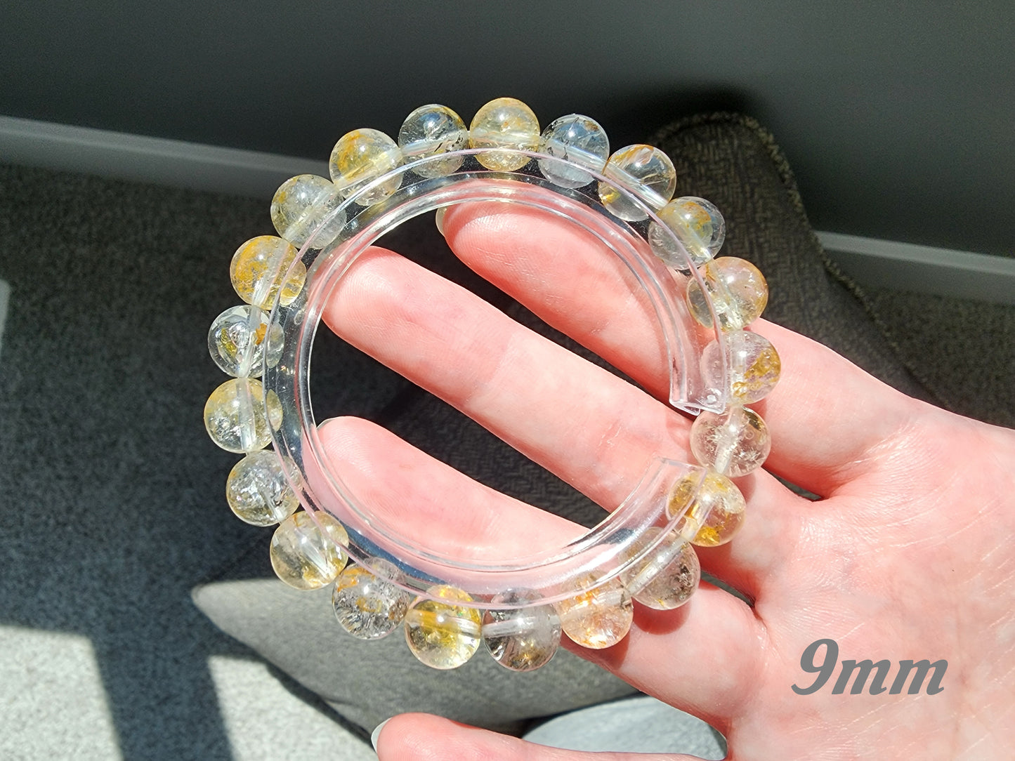 [Bracelet] Multicolor Herkimer-Style Quartz Bracelet