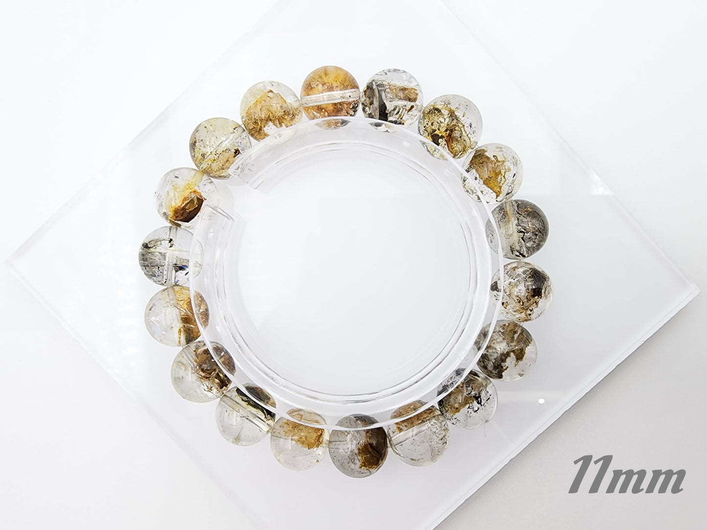 [Bracelet] Multicolor Herkimer-Style Quartz Bracelet