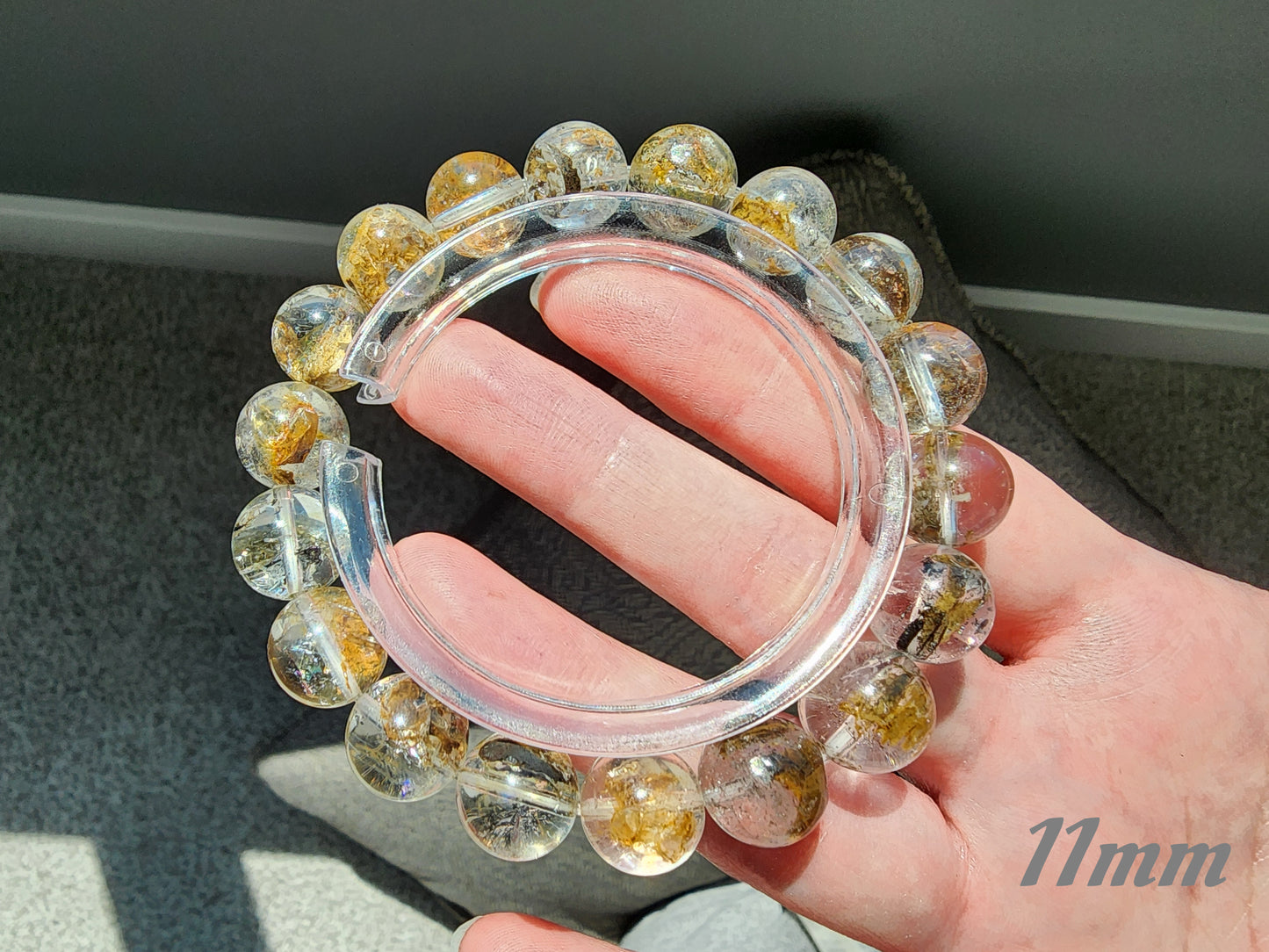 [Bracelet] Multicolor Herkimer-Style Quartz Bracelet