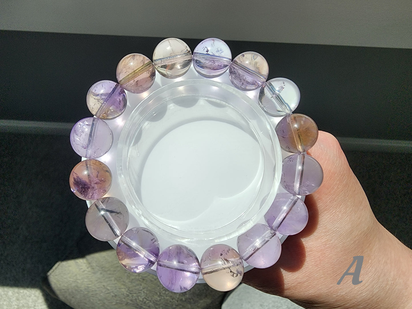 [Bracelet] Natural 13mm Ametrine & Amethyst Bracelet
