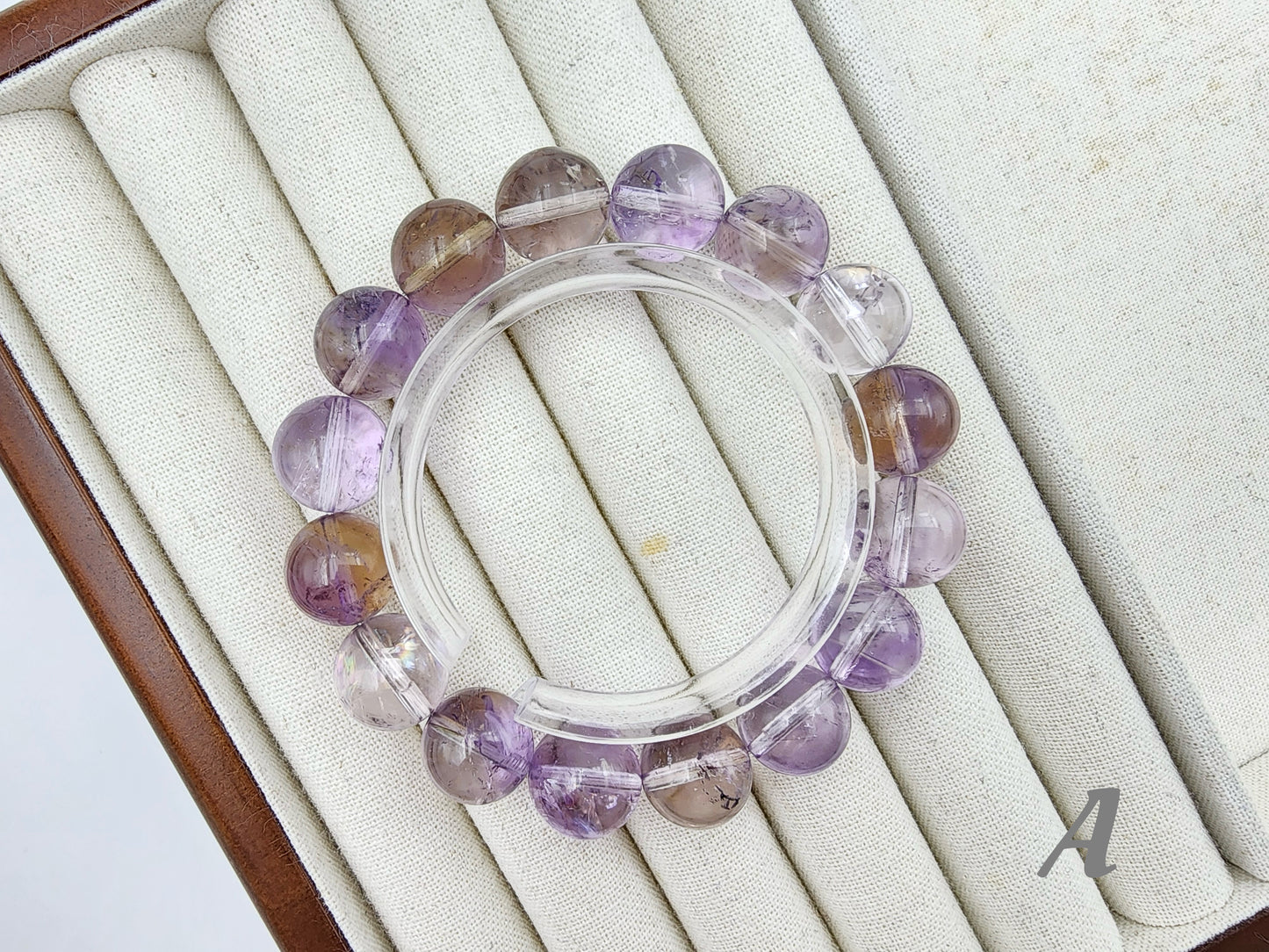 [Bracelet] Natural 13mm Ametrine & Amethyst Bracelet