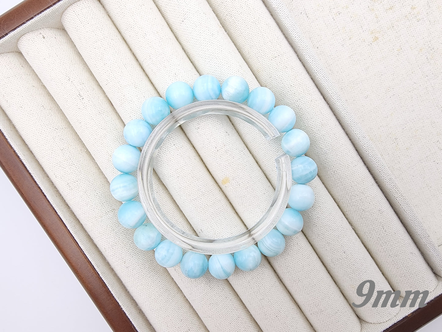 [Bracelet] Natural Blue Hemimorphite Bracelet