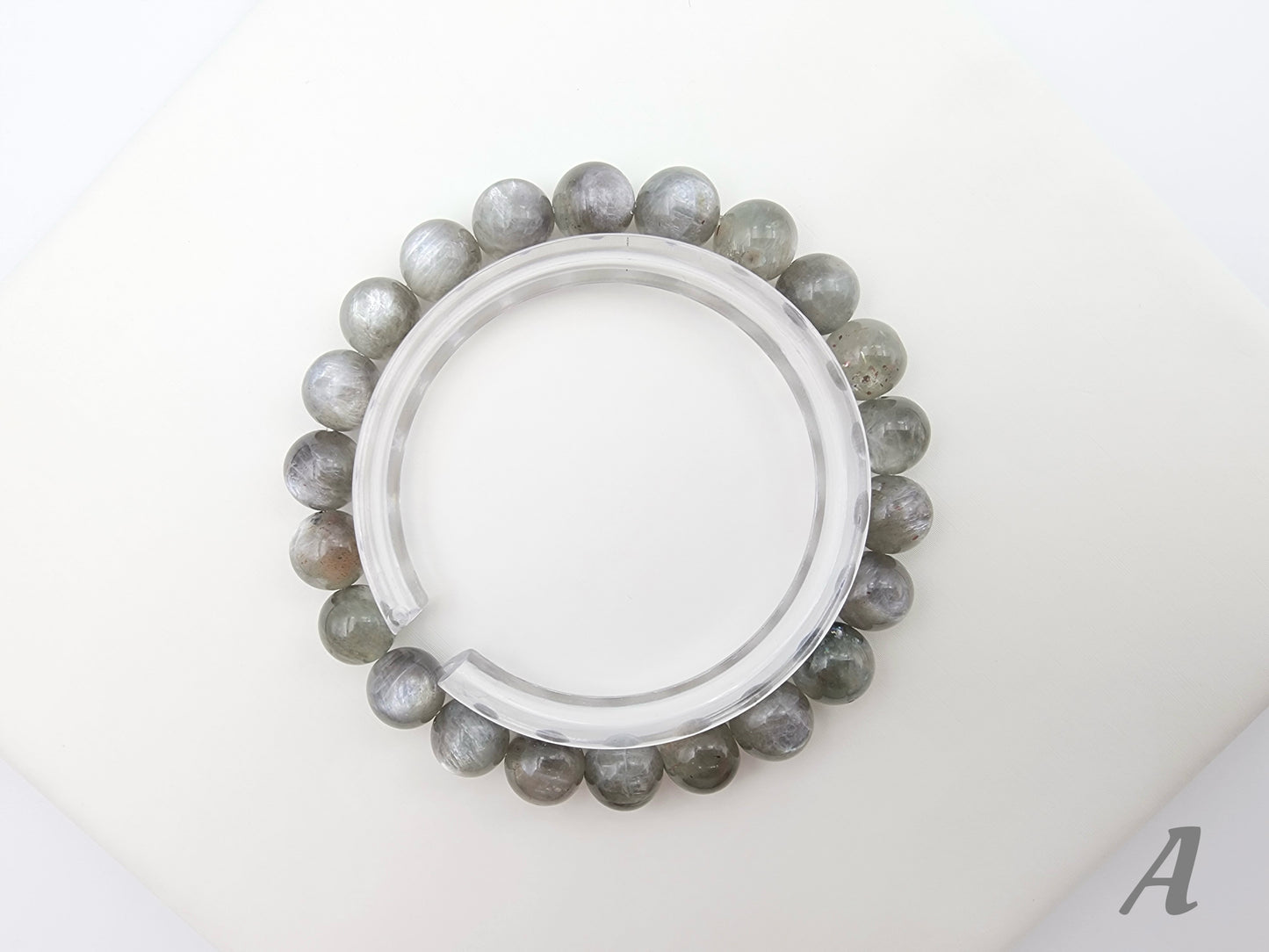 [Bracelet] 8mm Green Starlight Sunstone Bracelet