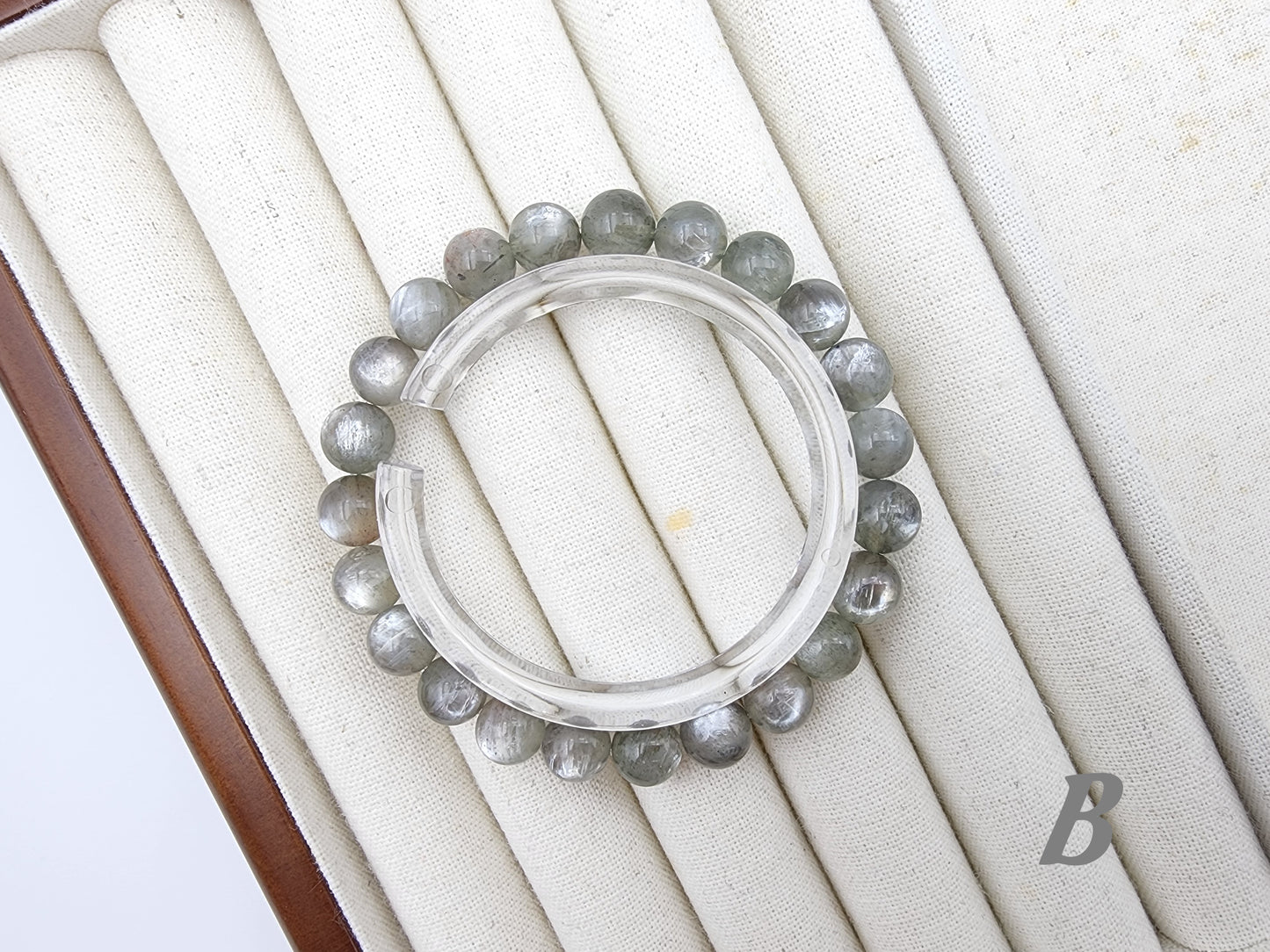 [Bracelet] 8mm Green Starlight Sunstone Bracelet