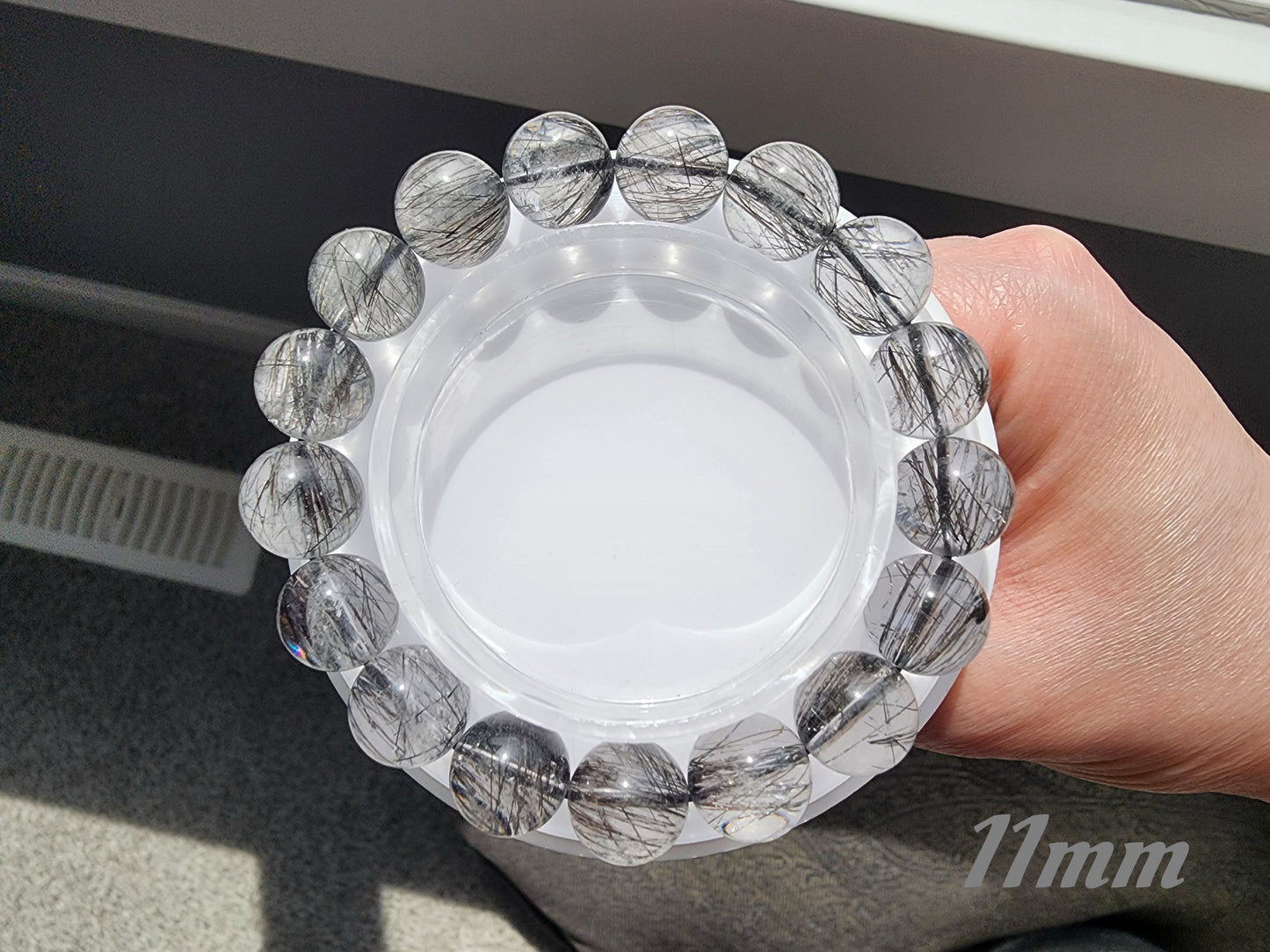 [Bracelet] Lace Black Rutilated Quartz Bracelet