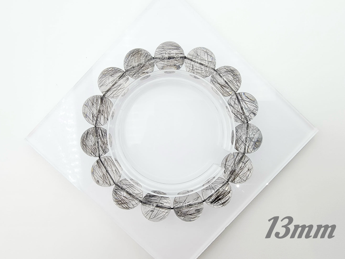 [Bracelet] Lace Black Rutilated Quartz Bracelet