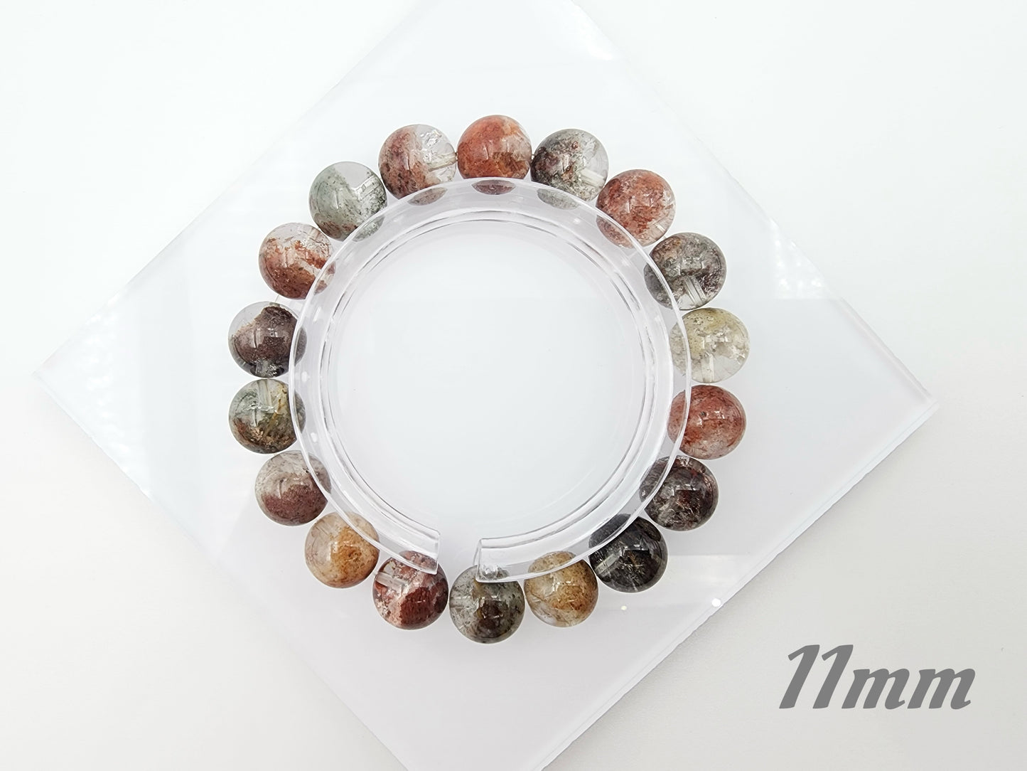 [Bracelet] Elegant Four Seasons Phantom Quartz Bracelet - A Symphony of Nature’s Colors