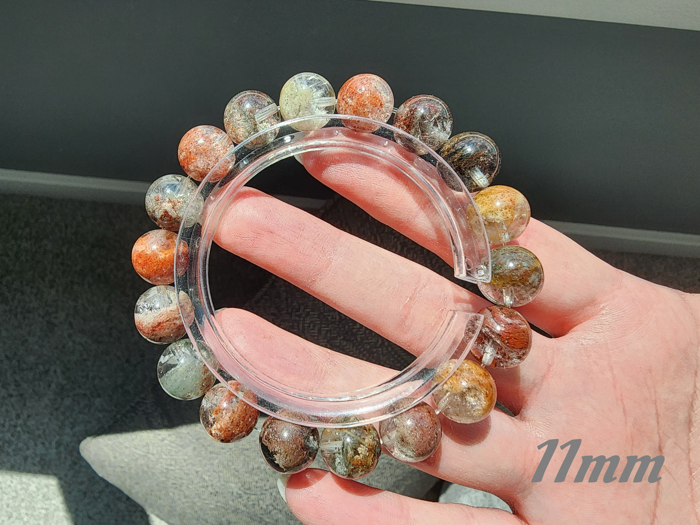 [Bracelet] Elegant Four Seasons Phantom Quartz Bracelet - A Symphony of Nature’s Colors