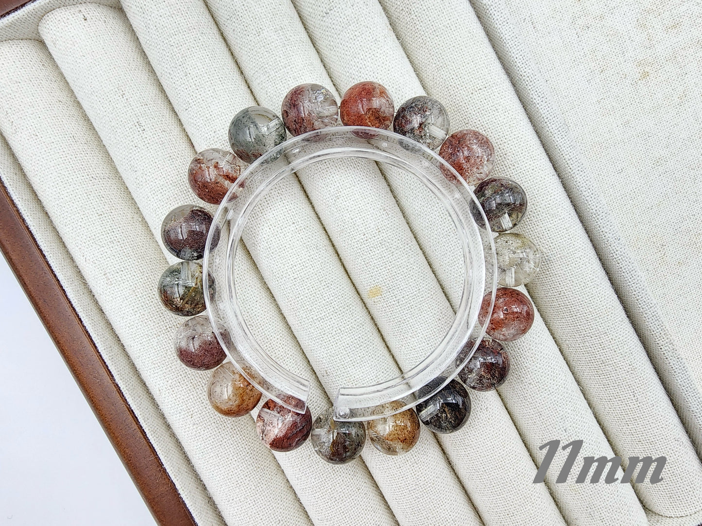 [Bracelet] Elegant Four Seasons Phantom Quartz Bracelet - A Symphony of Nature’s Colors