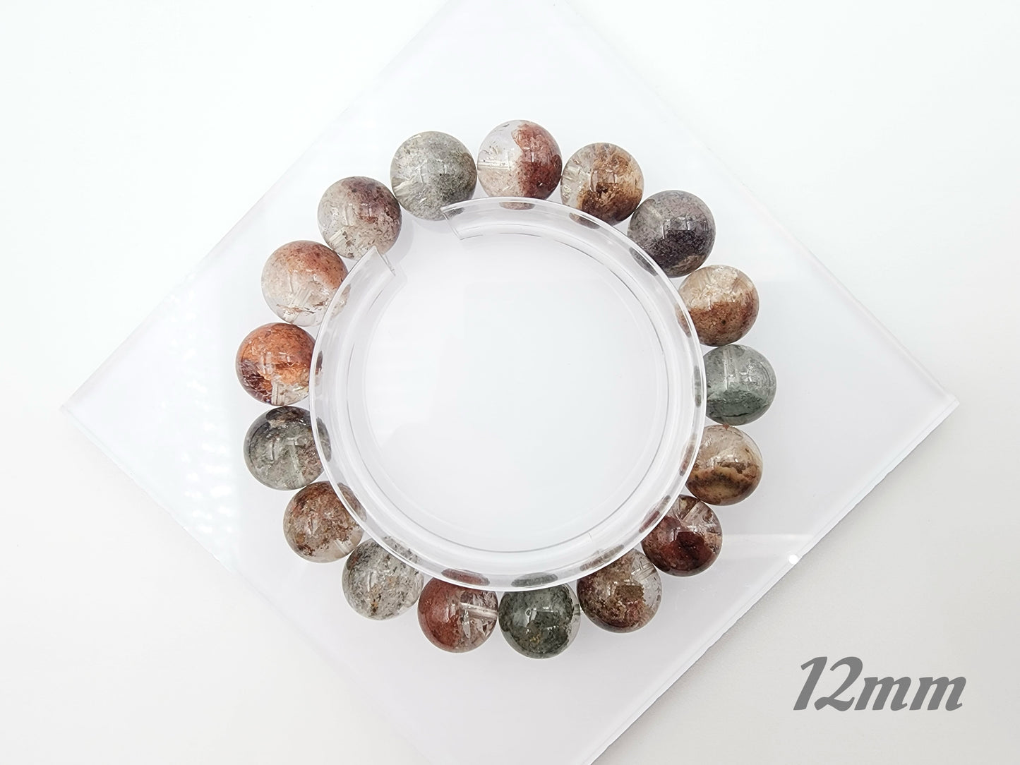[Bracelet] Elegant Four Seasons Phantom Quartz Bracelet - A Symphony of Nature’s Colors