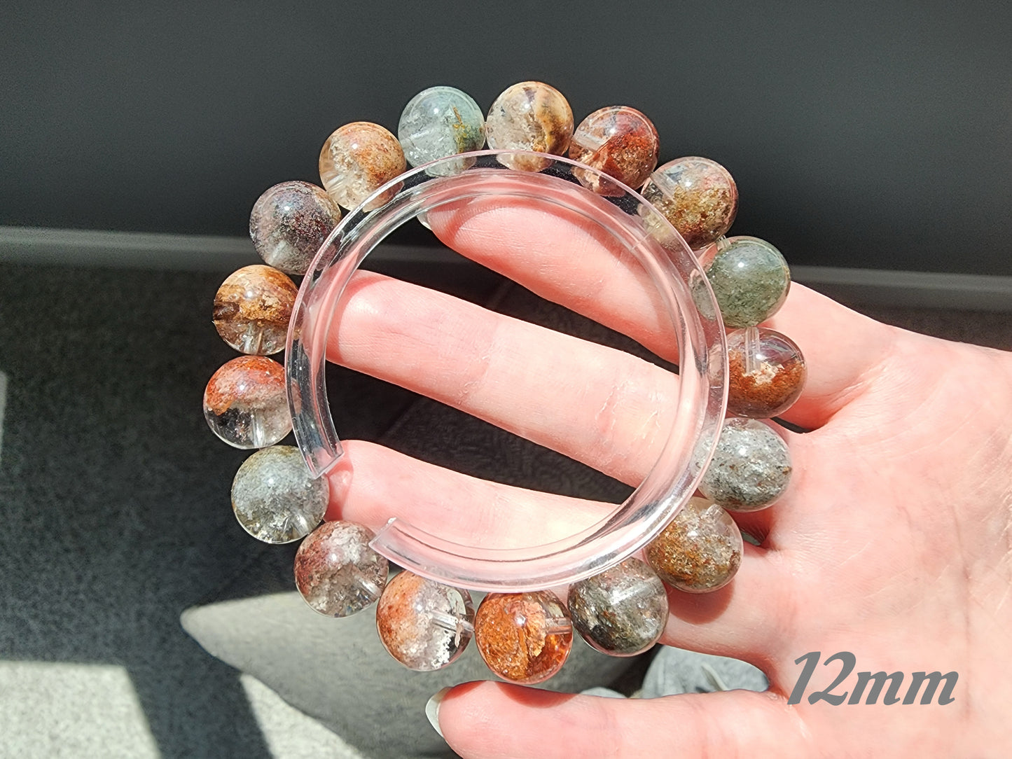 [Bracelet] Elegant Four Seasons Phantom Quartz Bracelet - A Symphony of Nature’s Colors