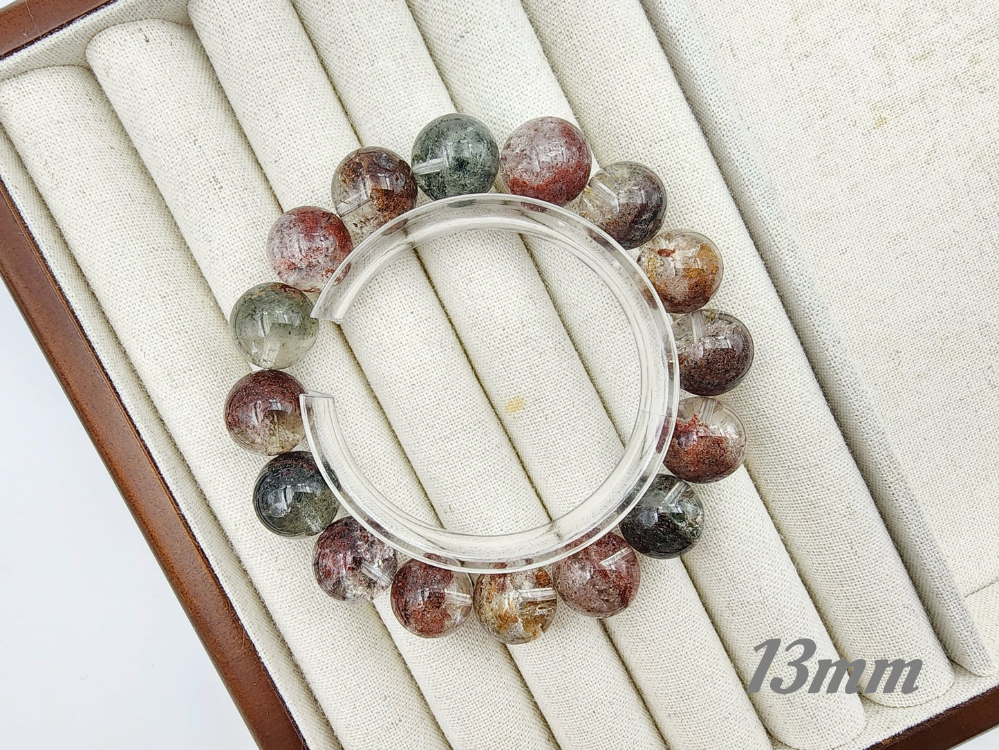 [Bracelet] Elegant Four Seasons Phantom Quartz Bracelet - A Symphony of Nature’s Colors