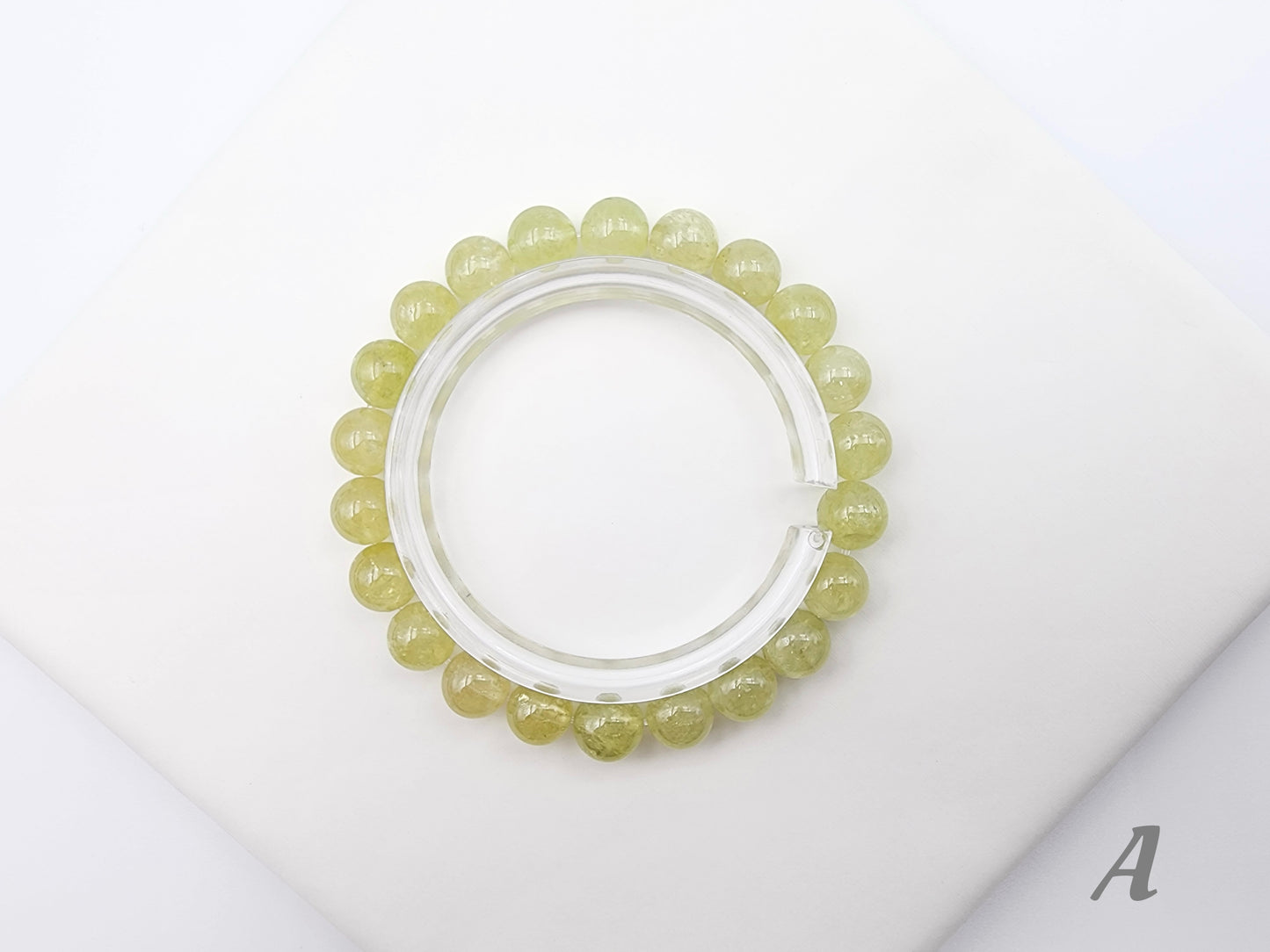 [Bracelet] Natural 8mm Apple Green Tsavorite Garnet Bracelet