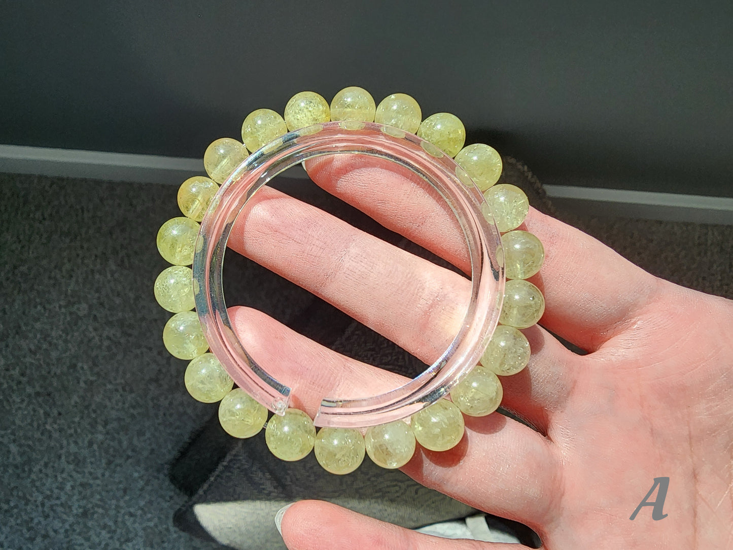 [Bracelet] Natural 8mm Apple Green Tsavorite Garnet Bracelet