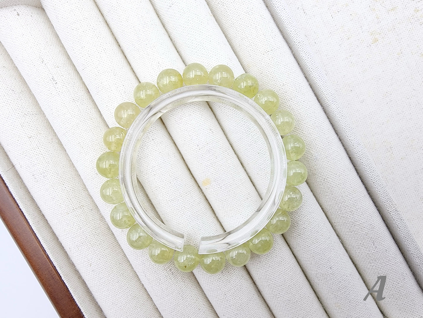 [Bracelet] Natural 8mm Apple Green Tsavorite Garnet Bracelet