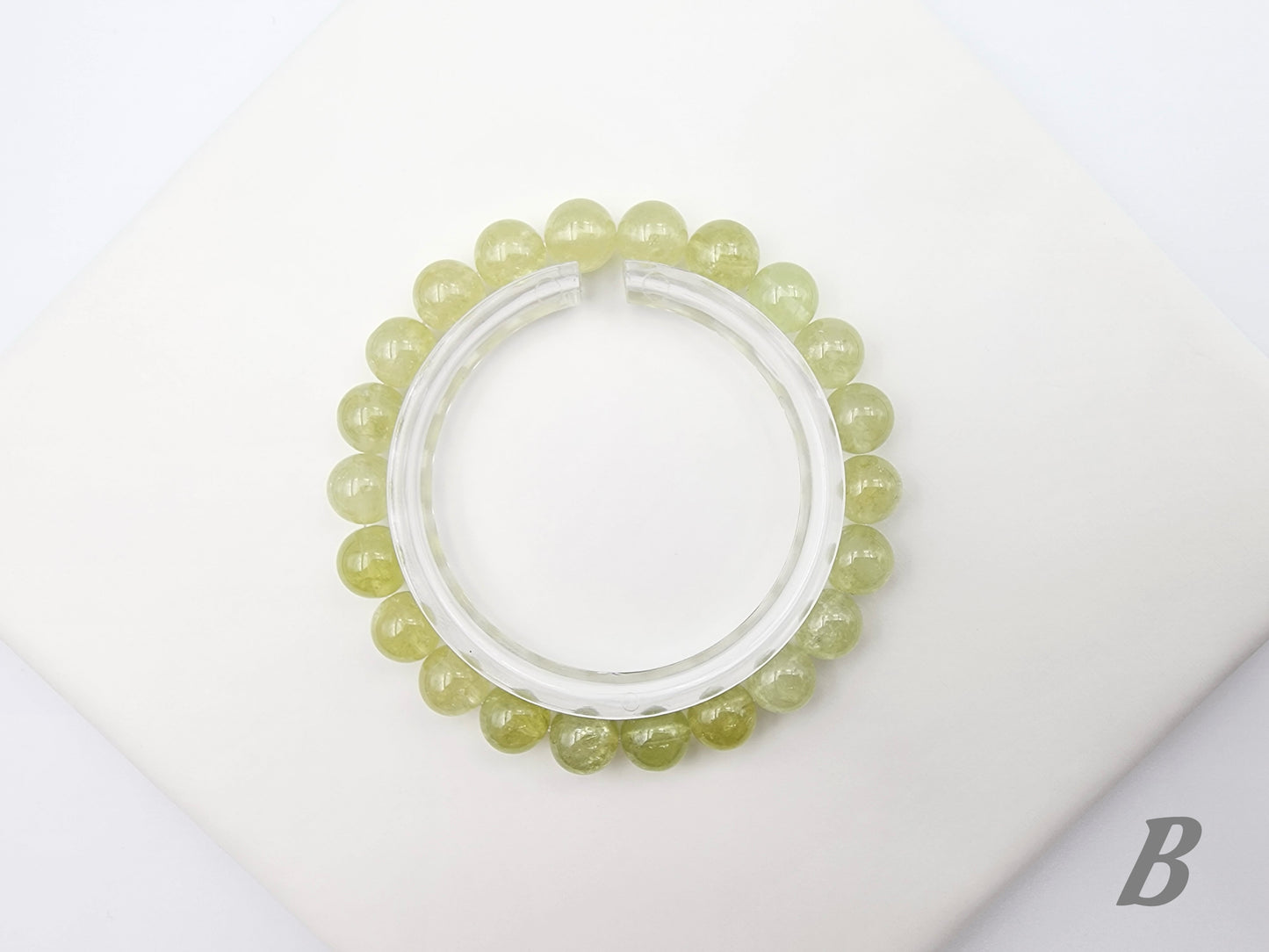 [Bracelet] Natural 8mm Apple Green Tsavorite Garnet Bracelet