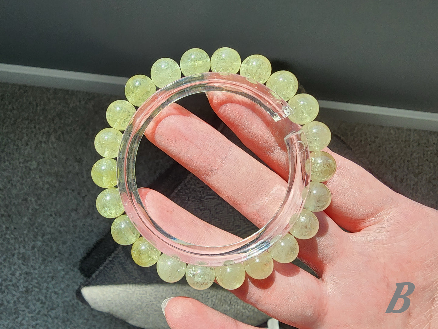 [Bracelet] Natural 8mm Apple Green Tsavorite Garnet Bracelet
