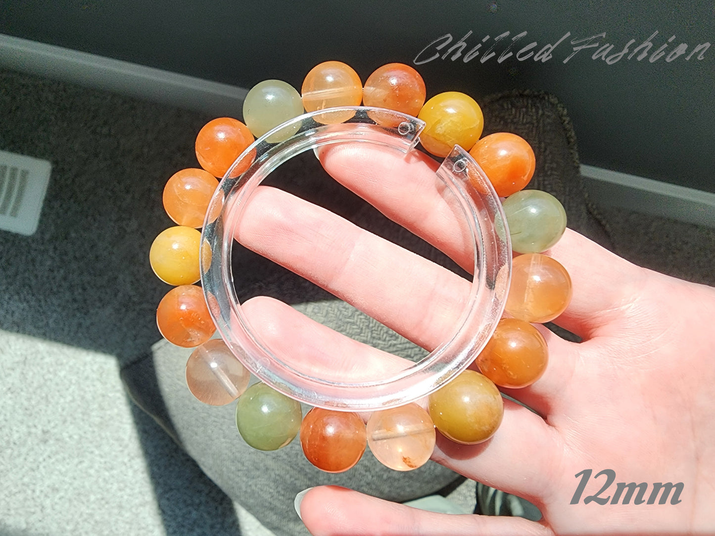 [Bracelet] Colorful Rabbit Hair Quartz Bracelet - A Radiant Trio of Happiness, Prosperity, and Longevity 福禄寿兔毛
