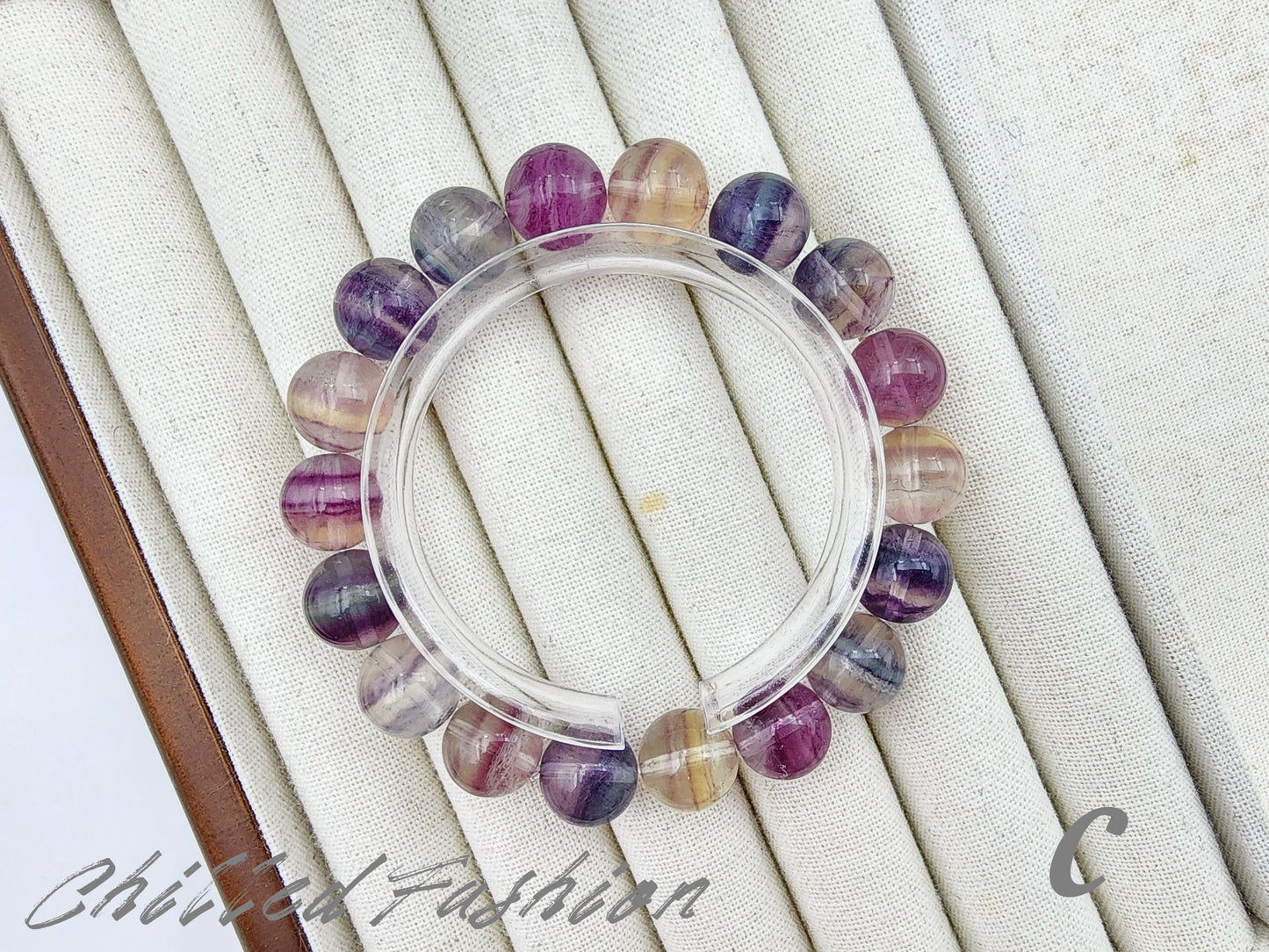 [Bracelet] 11mm Unicorn Fluorite Crystal Bracelet