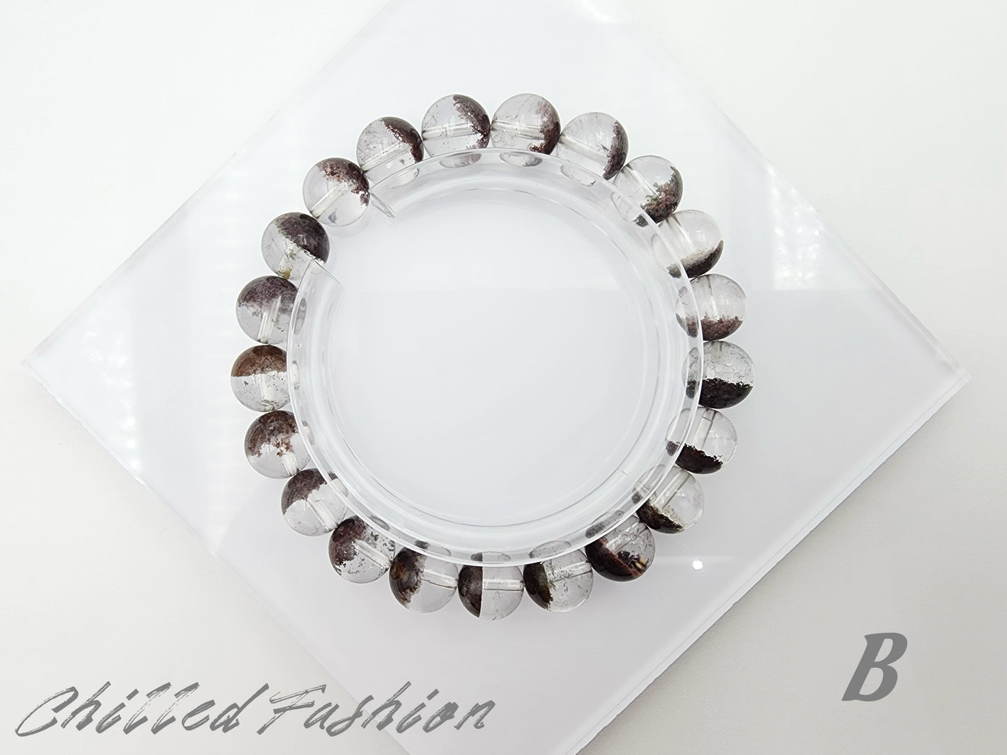 [Bracelet] 9mm Red Phantom Quartz Crystal Bracelet
