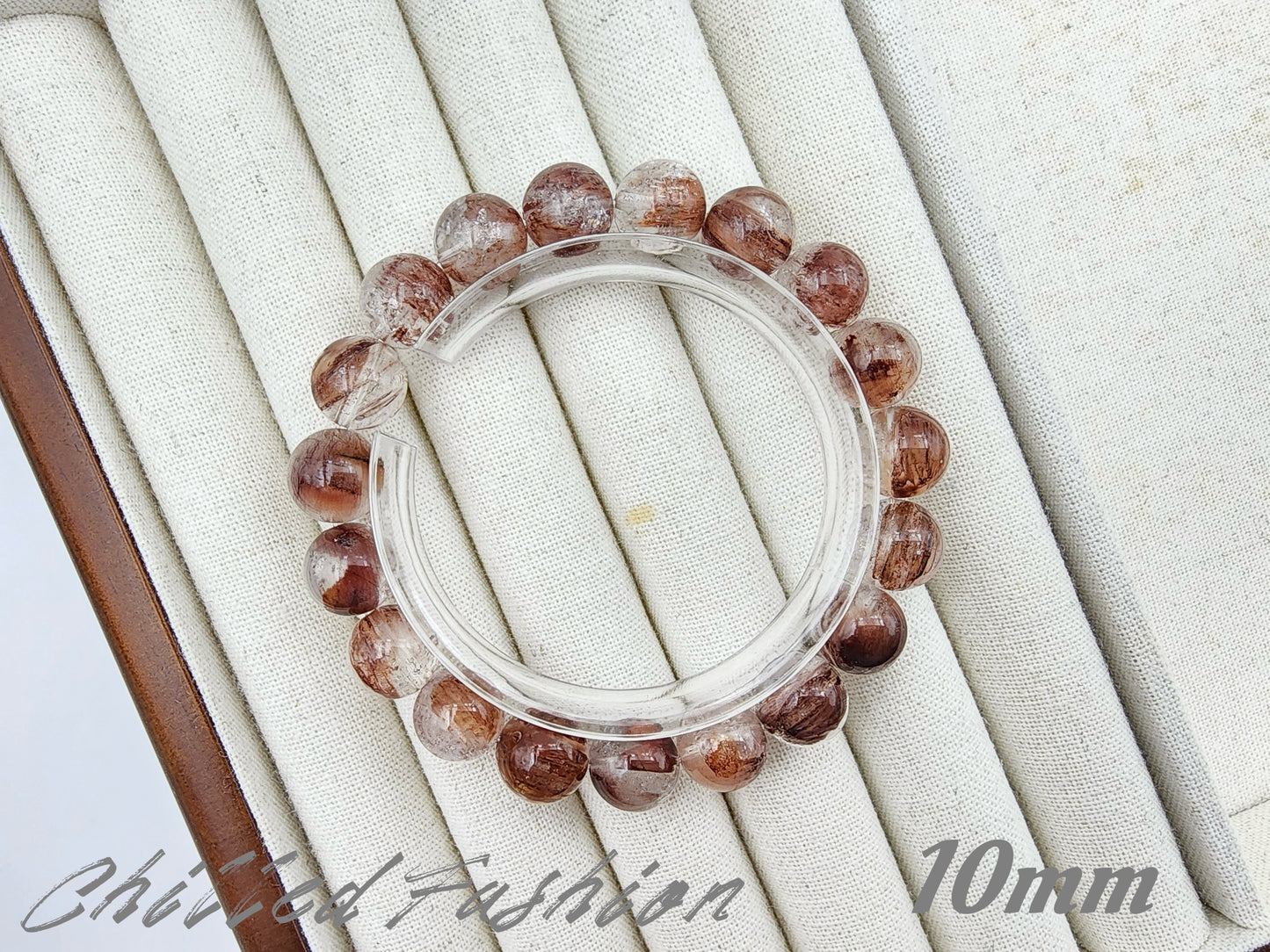 [Bracelet] Natural Red Rabbit Hair Quartz Bracelet