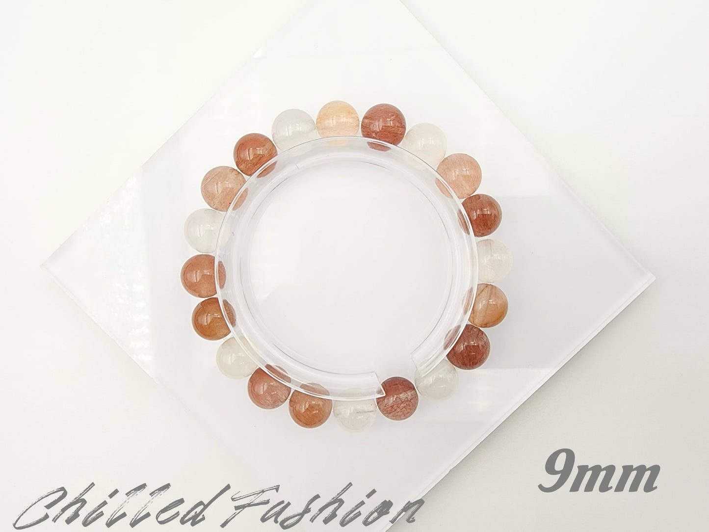 [Bracelet] Radiant Rabbit Hair Quartz 兔毛: A Symphony of Sunlit Strands
