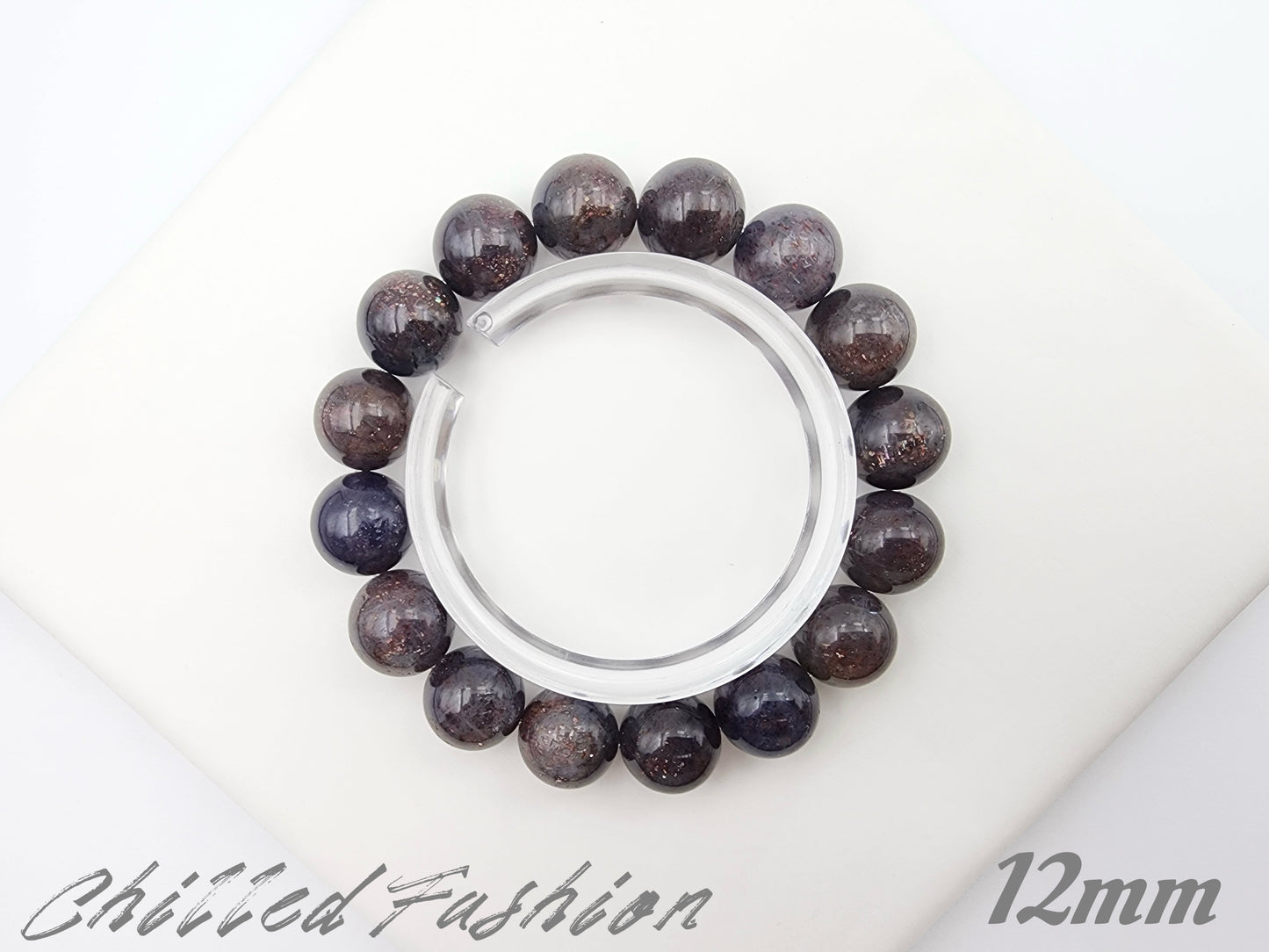 [Bracelet] Natural Bloodshot Iolite Bracelet