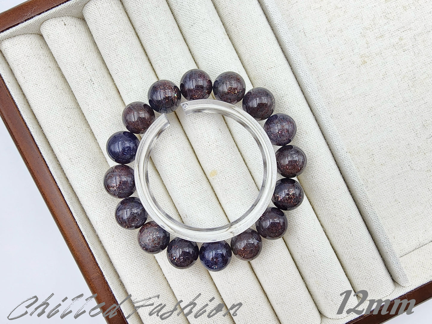 [Bracelet] Natural Bloodshot Iolite Bracelet
