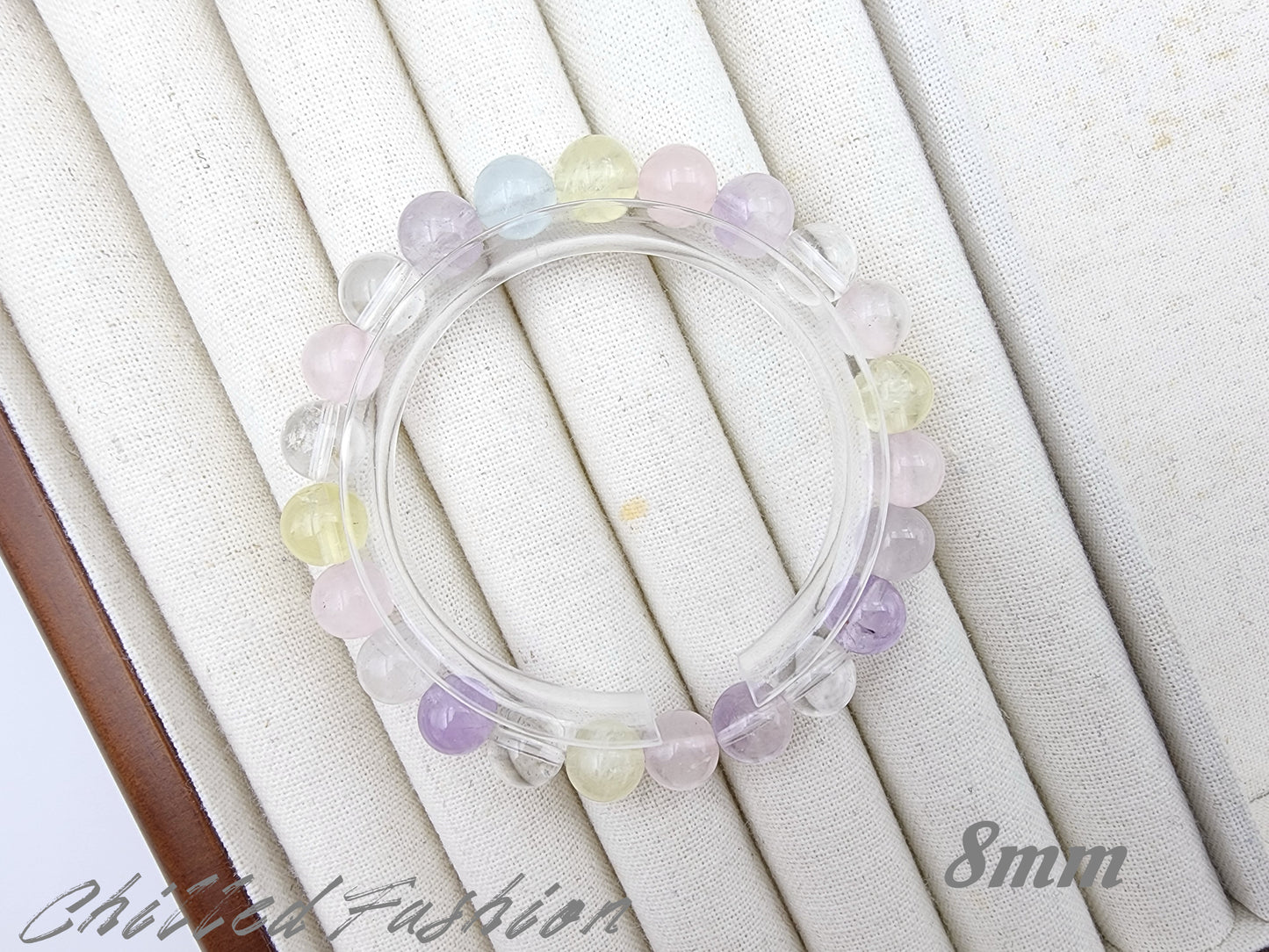 [Bracelet] Elegant Gemstone Bracelets - Clear Quartz, Rose Quartz, Lemon Quartz, Aquamarine, Amethyst - Healing Crystal Jewelry