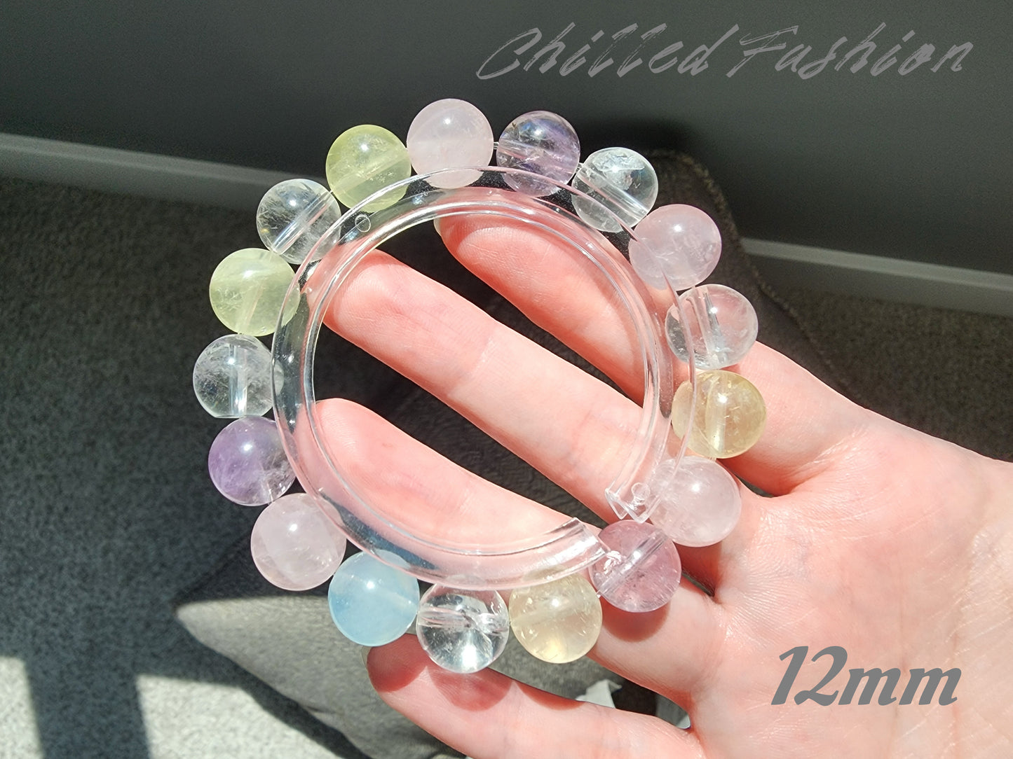 [Bracelet] Elegant Gemstone Bracelets - Clear Quartz, Rose Quartz, Lemon Quartz, Aquamarine, Amethyst - Healing Crystal Jewelry