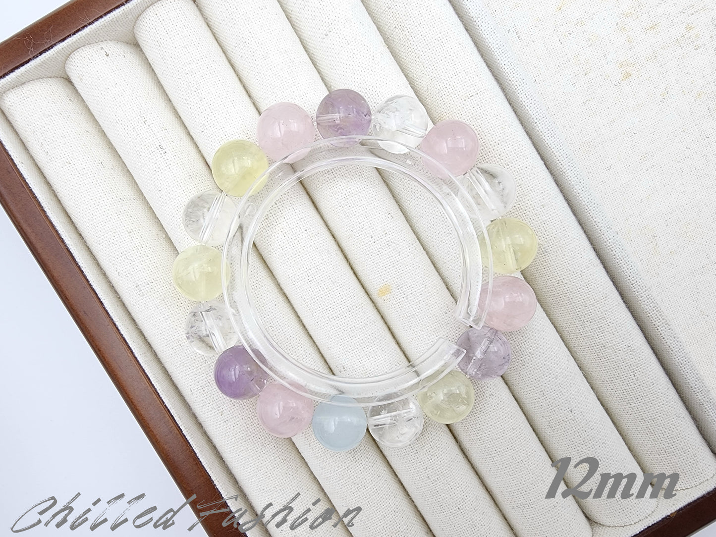 [Bracelet] Elegant Gemstone Bracelets - Clear Quartz, Rose Quartz, Lemon Quartz, Aquamarine, Amethyst - Healing Crystal Jewelry