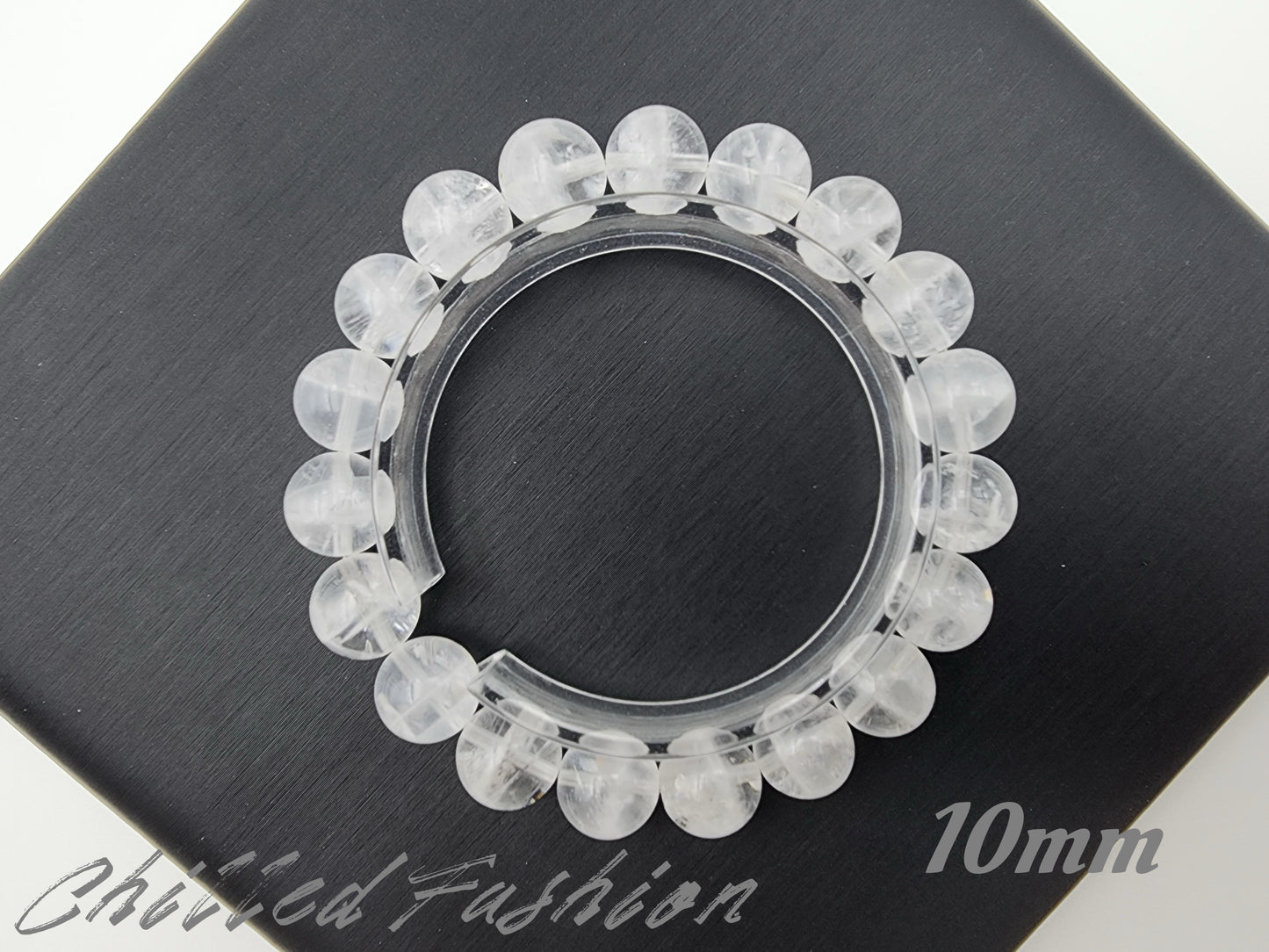 [Bracelet] Natural White Phantom Quartz Bracelet