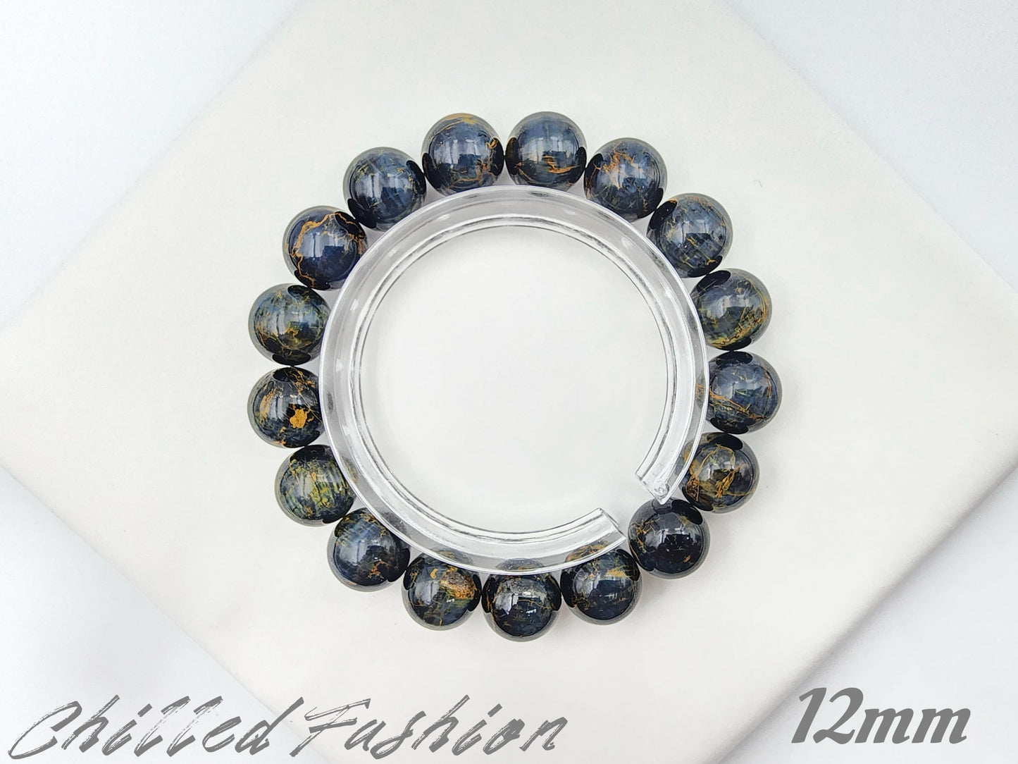 [Bracelet] Galaxy Blue Gold Pietersite Bracelet