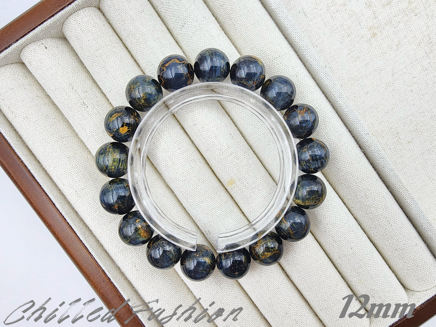 [Bracelet] Galaxy Blue Gold Pietersite Bracelet