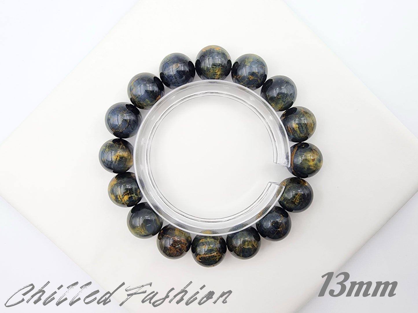 [Bracelet] Galaxy Blue Gold Pietersite Bracelet