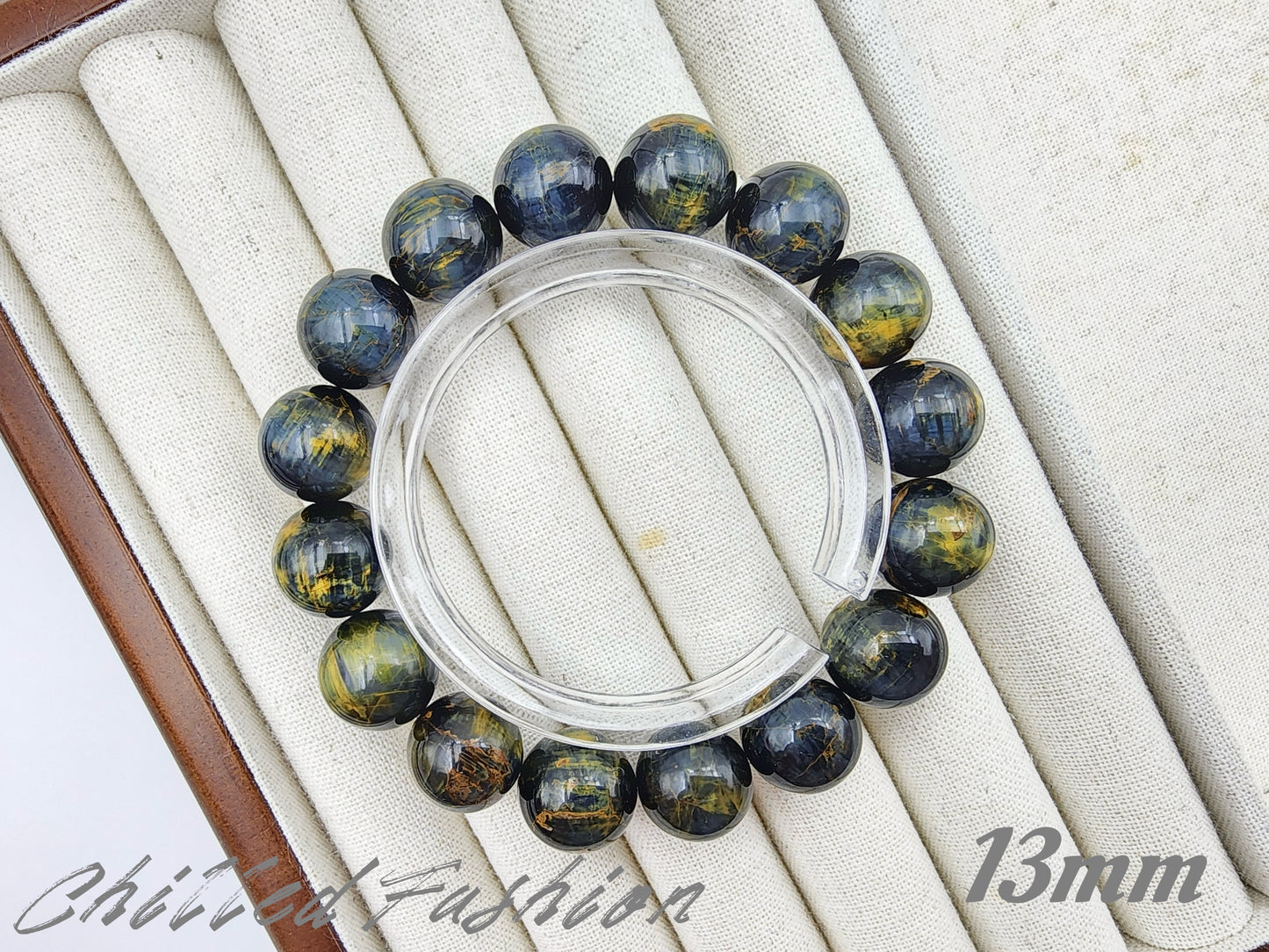[Bracelet] Galaxy Blue Gold Pietersite Bracelet